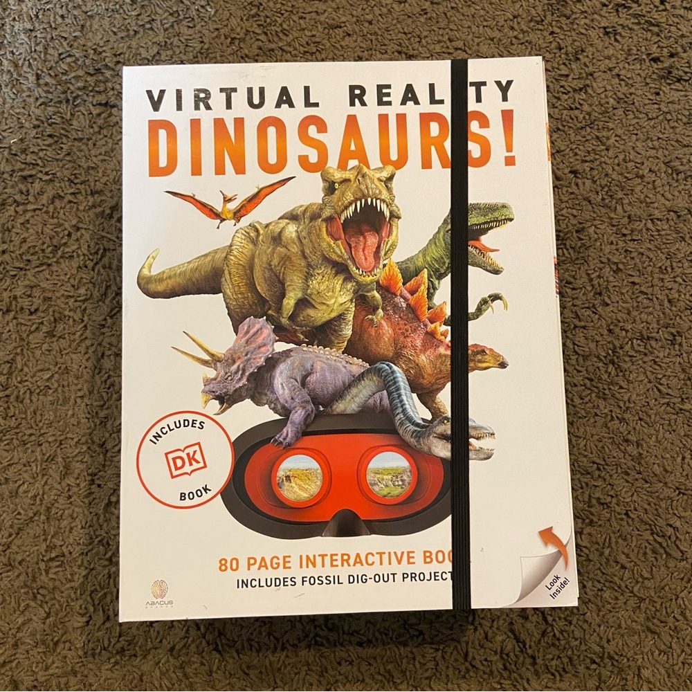 Virtual Reality Dinosaurs Kit DK Book Cool Fun VR Learning Boy Gift